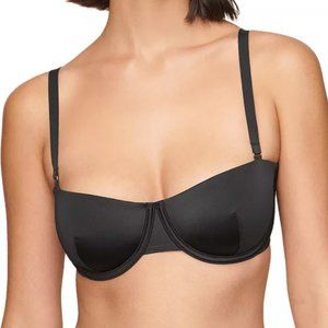 Cuup The Balconette - Satin, Black Shine
